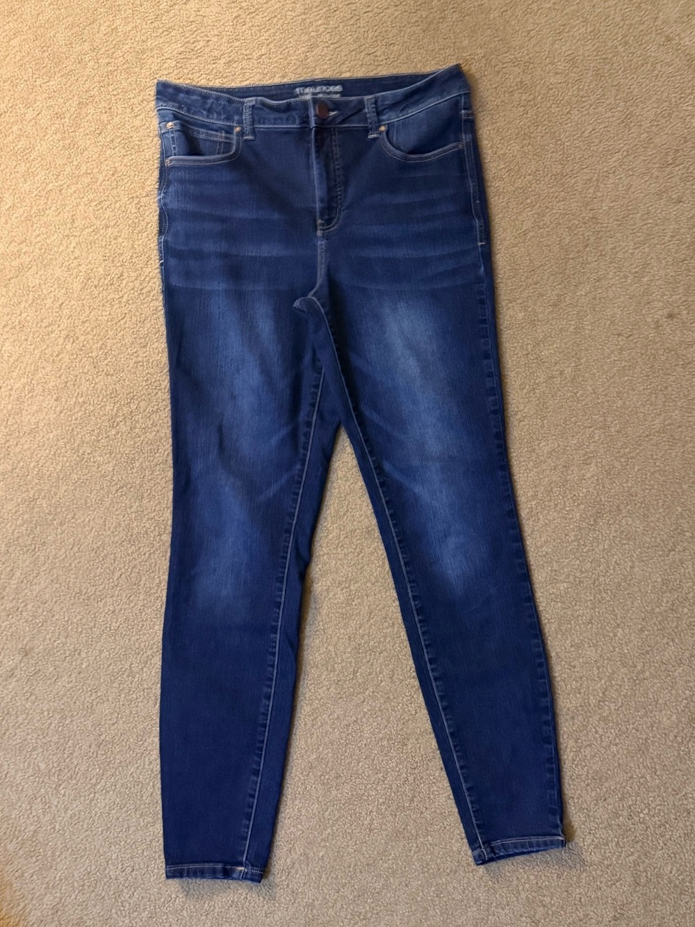 Maurices Dark Blue Skinny Jeans 12L